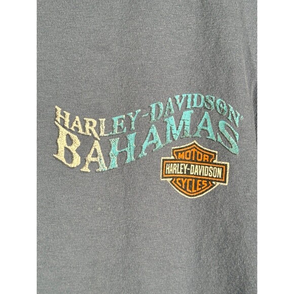 Vintage Harley Davidson Motorcycles‎ Bahamas Paradise Shirt Large L - Picture 4 of 9